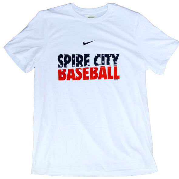 Spire City Ghost Hounds Nike White 4th of July Tee