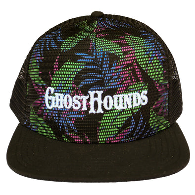 Spire City Ghost Hounds Tropical Print Adjustable Hat